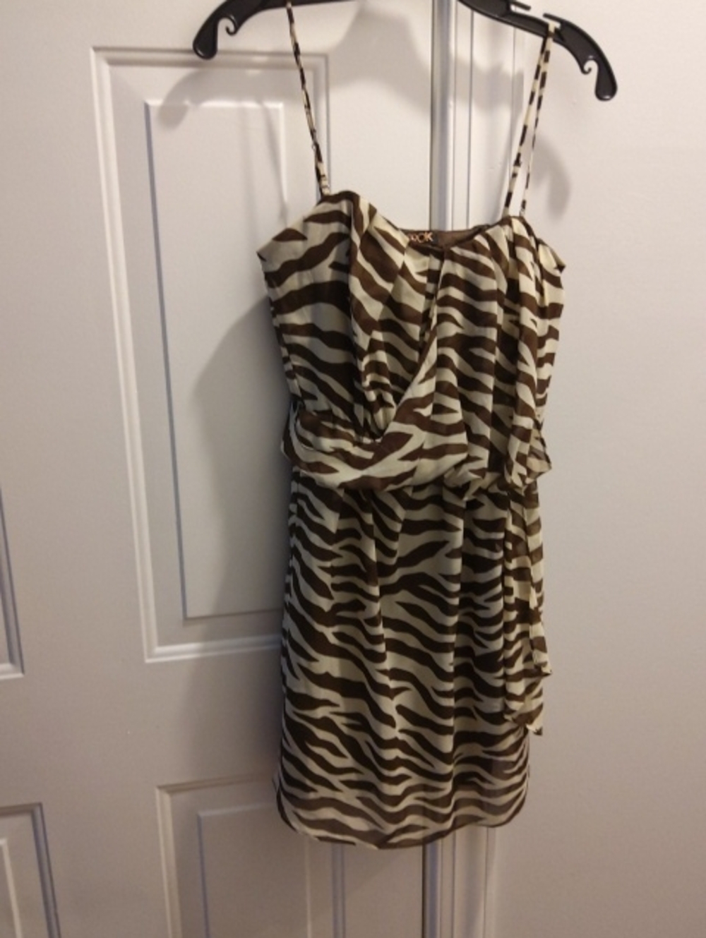 LaRok💥NWOT💥Animal Print Removable Spaghetti Strap Dress